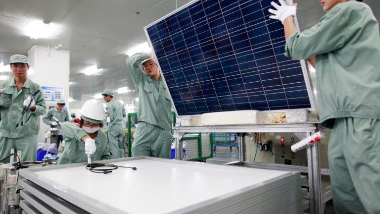 De meeste zonnepanelen komen uit China.