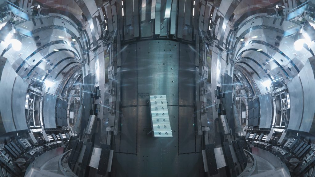 De binnenkant van een kernfusiereactor