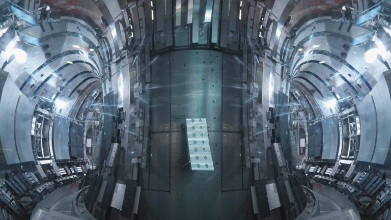 De binnenkant van een kernfusiereactor
