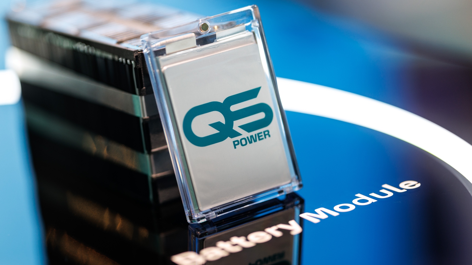 Logo van QuantumScape, de partner van Volkswagen voor de ontwikkeling van solid state-batterijen