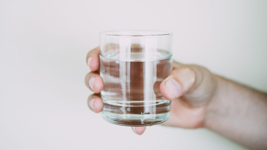 Glas water (drinkwater)