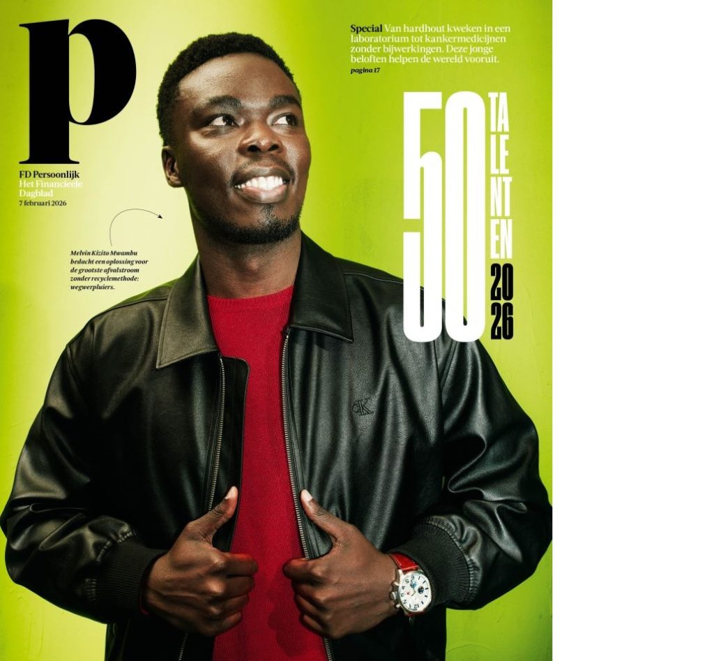 Begin dit jaar prijkte Melvin Kizito op de cover van het FD Magazine over 50 talenten. Credit: FD