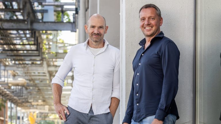 Medeoprichter Remco Eikhout (l) en ceo Christiaan van der Waal (r) van Tibo Energy